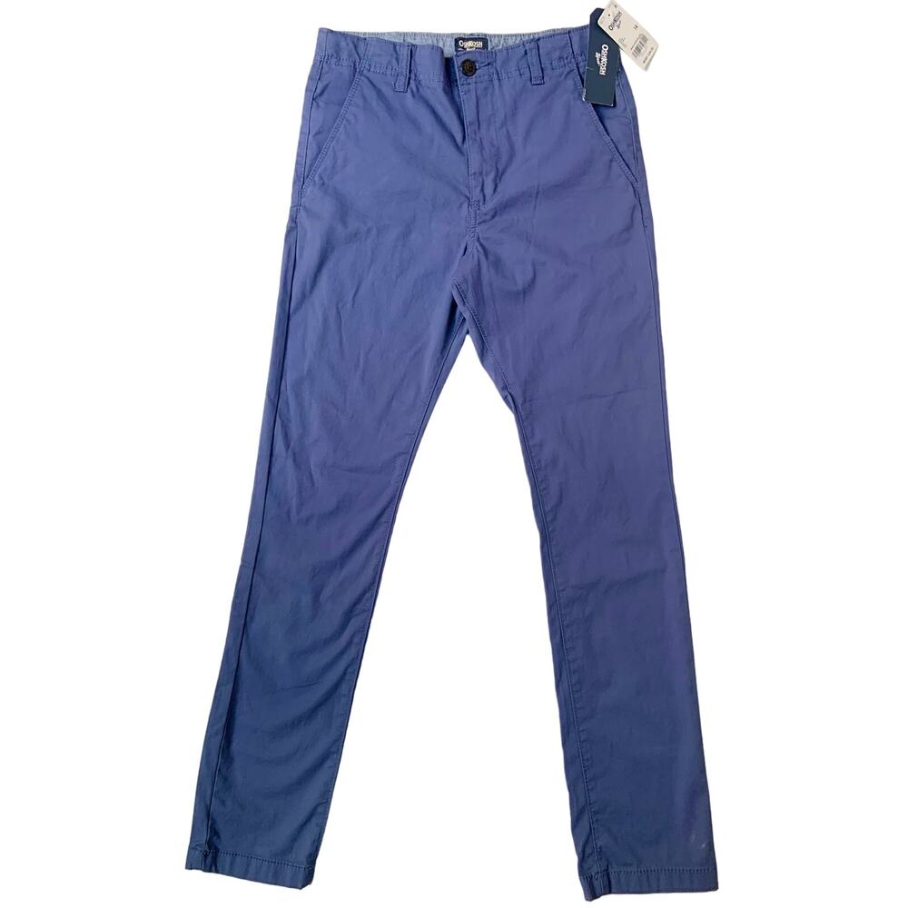 OshKosh B'gosh Light Navy Straight Legged Pants Boys size 14 NWT MSRP:$34.00